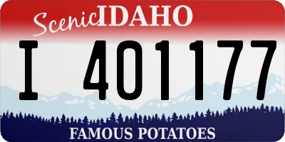 ID license plate I401177