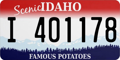 ID license plate I401178