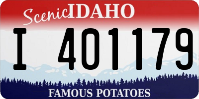 ID license plate I401179