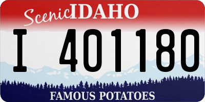 ID license plate I401180