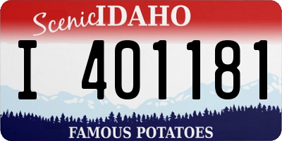 ID license plate I401181