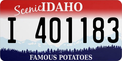 ID license plate I401183