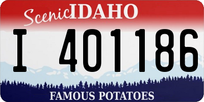 ID license plate I401186