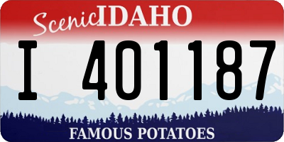 ID license plate I401187