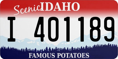 ID license plate I401189