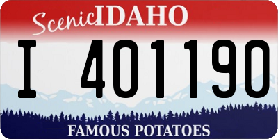 ID license plate I401190