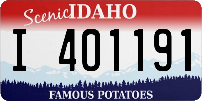ID license plate I401191
