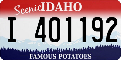 ID license plate I401192