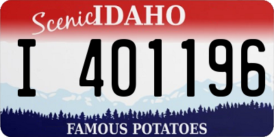 ID license plate I401196
