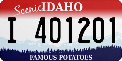 ID license plate I401201