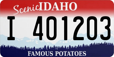 ID license plate I401203