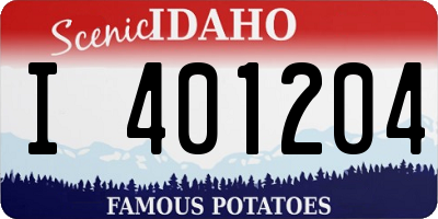 ID license plate I401204