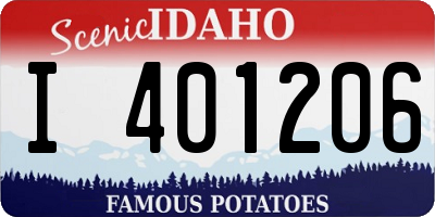 ID license plate I401206