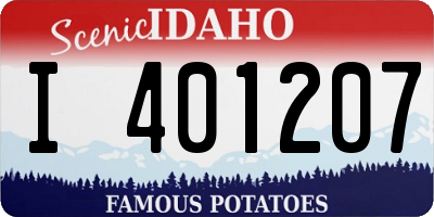 ID license plate I401207