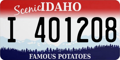 ID license plate I401208
