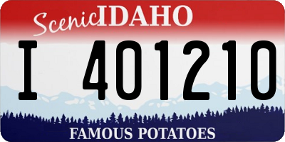 ID license plate I401210