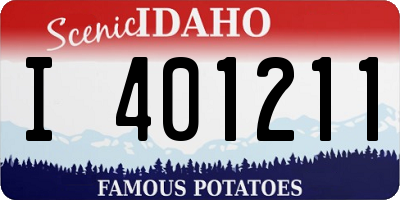 ID license plate I401211