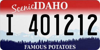 ID license plate I401212