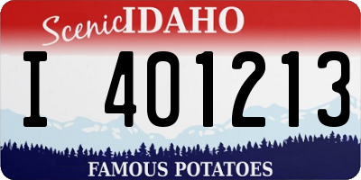 ID license plate I401213