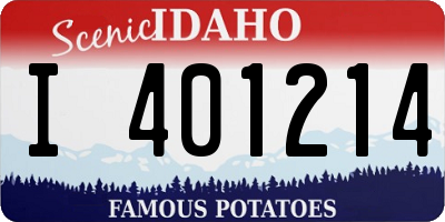 ID license plate I401214