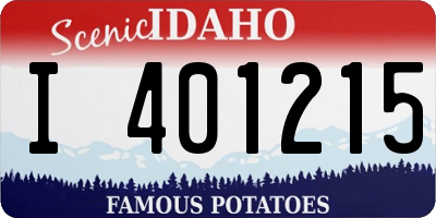 ID license plate I401215
