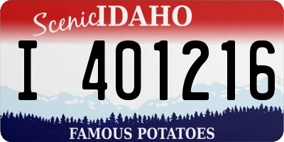 ID license plate I401216