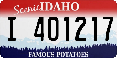ID license plate I401217