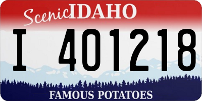 ID license plate I401218