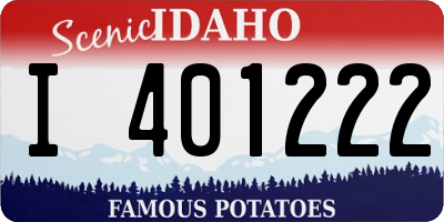 ID license plate I401222