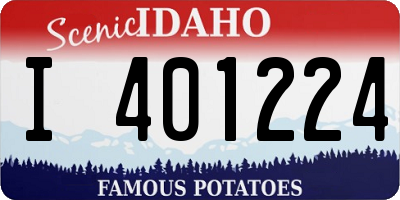 ID license plate I401224