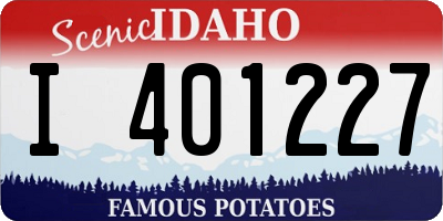 ID license plate I401227