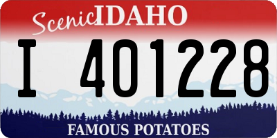 ID license plate I401228