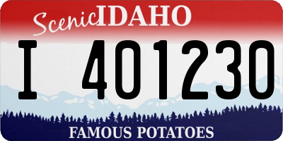 ID license plate I401230