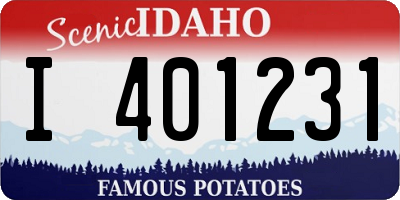ID license plate I401231