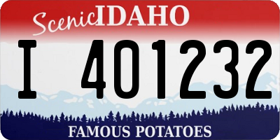 ID license plate I401232