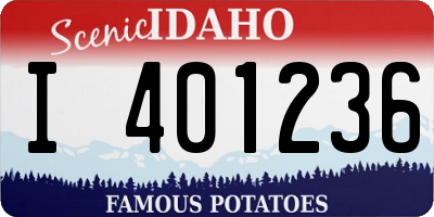 ID license plate I401236