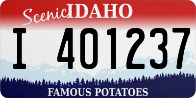ID license plate I401237