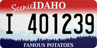 ID license plate I401239