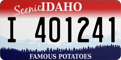 ID license plate I401241
