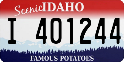 ID license plate I401244