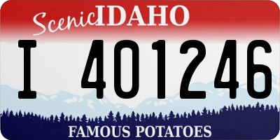 ID license plate I401246