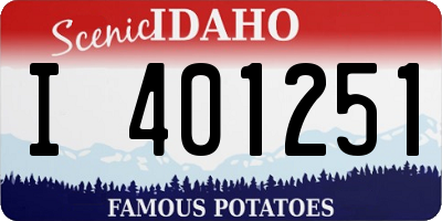 ID license plate I401251