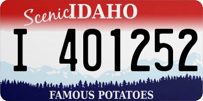 ID license plate I401252
