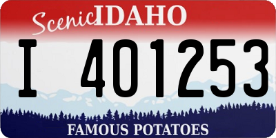 ID license plate I401253