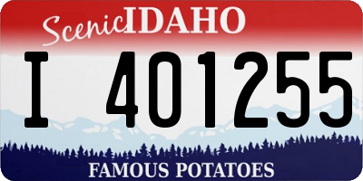 ID license plate I401255