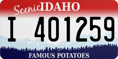 ID license plate I401259