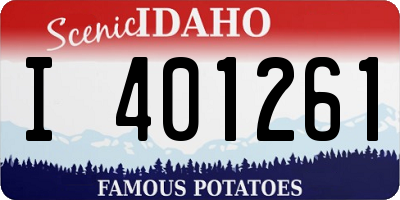ID license plate I401261