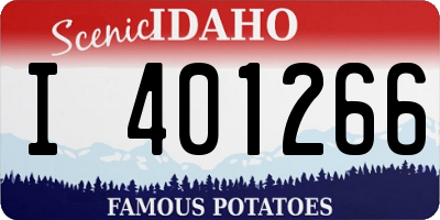 ID license plate I401266