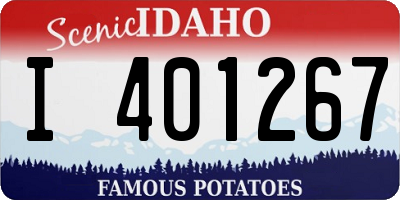 ID license plate I401267