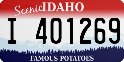 ID license plate I401269